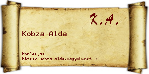 Kobza Alda névjegykártya
